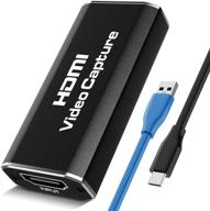 карты захвата аудио- и видеосигнала hdmi в usb 2.0 - запись, прямая трансляция и передача в разрешении 1080p/60гц с входом 4k/30гц - совместимость с играми, обучением и онлайн-встречами. логотип