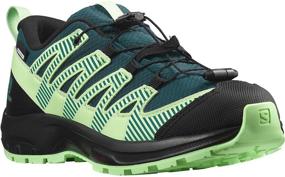 img 3 attached to Salomon Trail Running Black Unisex Girls' Shoes in Athletic