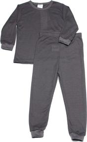 img 2 attached to Boys Thermal Long Underwear Navy Boys' Clothing at Active