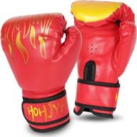 🥊 hohjya kids boxing gloves: 4oz training gloves for toddlers to youth (age 5-12) - punching bag, kickboxing, muay thai, mma, sparring - boys/girls junior boxing gloves логотип