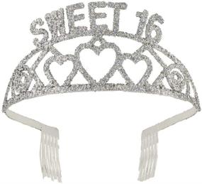 img 1 attached to 👑 Sparkling Sweet 16 Glitter Tiara by Forum Novelties