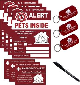 img 4 attached to Inside Sticker Pets Rescue If Emergency Inside 4