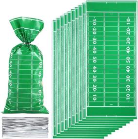 img 4 attached to Pieces Football Cellophane Sealable Supplies