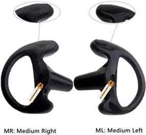 img 1 attached to Open Ear Insert Radio Ear Mold Ear Bud，Lsgoodcare 3 Pair Replacement Earmold Earbud Medium (Left And Right) Compatible For Motorola Kenwood 2 Way Radio Walkie Talkie