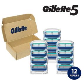 img 3 attached to 🪒 Gillette5 Men's Razor Blade Refills, 12 Count, Lubrastrip for Enhanced Shaving Comfort