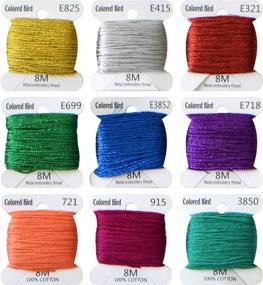 img 2 attached to 🌈 108 Pcs 8m Mercerized Embroidery Floss bobbins - Rainbow Color Embroidery Thread Set - Cross Stitch Friendship Bracelets - Crafts Floss - Includes Free Set of Tool Kits