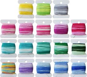 img 1 attached to 🌈 108 Pcs 8m Mercerized Embroidery Floss bobbins - Rainbow Color Embroidery Thread Set - Cross Stitch Friendship Bracelets - Crafts Floss - Includes Free Set of Tool Kits