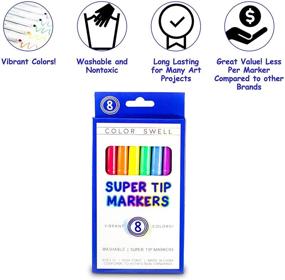 img 3 attached to Color Swell Washable Markers Classrooms Scrapbooking & Stamping
