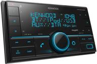 kenwood dpx304mbt: bluetooth double din mechless car stereo receiver with amazon alexa, black logo