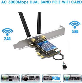 img 1 attached to Bluetooth 3000Mbps Беспроводной адаптер Ultra Low