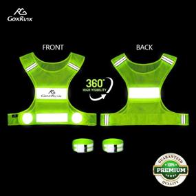 img 3 attached to 🏃 Running Gear Reflective Vest - Lightweight High Visibility Safety Vests with Arm Bands