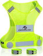 🏃 running gear reflective vest - lightweight high visibility safety vests with arm bands логотип