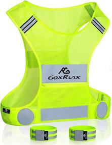 img 4 attached to 🏃 Running Gear Reflective Vest - Lightweight High Visibility Safety Vests with Arm Bands