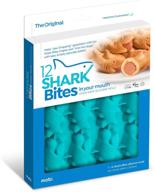 эффективно выпекайте сосиски shark bites в виде рулета 🦈 с помощью силиконовой выпечки mobi 12 в синем цвете. логотип