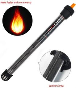 img 2 attached to 🐠 Submersible Aquarium Heater: Adjustable Temperature Thermostat for Various Gallon Fish Tanks - 50W, 100W, 200W, or 300W
