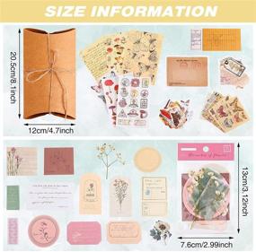 img 3 attached to 📚 180-Piece Vintage Scrapbooking Sticker Supplies Pack: Retro Journal Scrapbook Paper Stamp Sticker Aesthetic Journaling Washi Stickers Decorative Paper - Classic Style