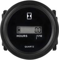 🕒 runleader digital hour meter: resettable total running hours for lawn mower, tractor, generator, golf cart, marine, atv, compressor, and more! logo