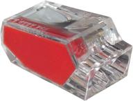 🔴 gardner bender red pushgard 2-port push-in wire connectors, 10-pc2, 22-12 awg solid, 100 pack logo