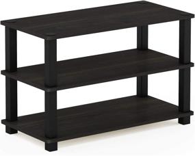 img 2 attached to Furinno Turn-S-Tube 3-Tier Shoe Rack in Espresso/Black Finish (13080EX/BK)