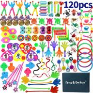 🎁 amy&benton 120pcs classroom treasure box prizes, kids birthday party favors, goodie bag fillers, assorted pinata fillers - bulk party toy assortment logo