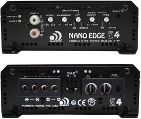 img 1 attached to 🔊 Массивный аудиоусилитель E4 - Nano Edge серии, 4 000 Вт, моноблок для автомобильного аудио, номинальное сопротивление 1 Ом, с бас-усилением