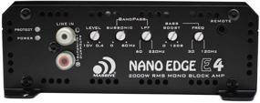 img 2 attached to 🔊 Массивный аудиоусилитель E4 - Nano Edge серии, 4 000 Вт, моноблок для автомобильного аудио, номинальное сопротивление 1 Ом, с бас-усилением