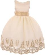 dressy sleeveless flower girls' clothing - embroidered holiday dresses logo