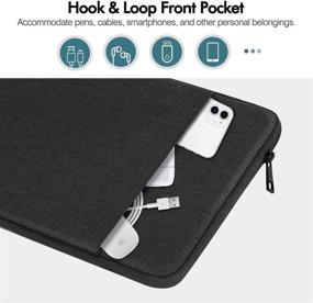 img 1 attached to 📱 MoKo 11 Inch Tablet Sleeve Bag Case for iPad Pro 11 (2021/2020/2018), iPad 10.2 (9th/8th/7th Gen), iPad Air 4/3, iPad 9.7, Galaxy Tab A 10.1/S6 Lite - Compatible with Smart Keyboard