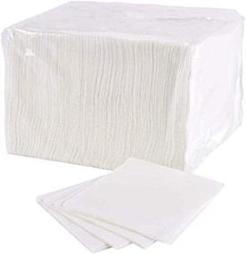 img 1 attached to 🍽️ Premium 1 Ply White Lunch Napkins - Pack of 1000 with Bonus Gift