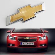 🚗 логотип-эмблема золотого хрома передней решетки chevrolet cruze 2011-2014 - совместима с передним бампером, знаком решетки, символом и логотипом. логотип