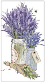 img 1 attached to 🌿 Набор Mary Lake-Thompson для специй: Х/Б полотенце с изображением лаванды в виде мешочка для муки