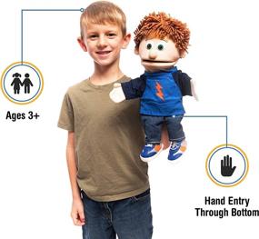 img 4 attached to 👦 Interactive Tommy Peach Boy Hand Puppet: Engaging Playtime Fun for Children
