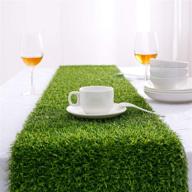 farochy artificial grass table runners logo