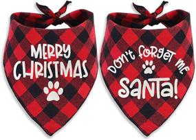 img 4 attached to Christmas Bandana Holiday Buffalo Puppies