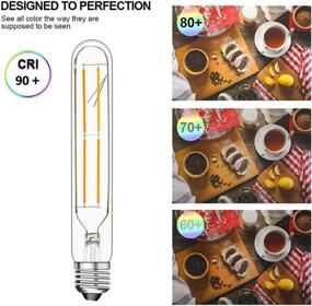 img 1 attached to Dimmable Tubular Vintage Equivalent Filament Industrial Electrical