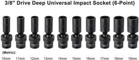 img 3 attached to 🔧 CASOMAN Standard Universal Impact 10 19mm: Versatile and Reliable Impact Socket Set