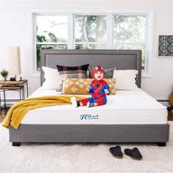 🛏️ кровать sunrising bedding с натуральным латексом, 8 дюймов, односпальная, с пружинным блоком, жесткая и поддерживающая, с охлаждающим и органическим эффектом, 120-дневная бесплатная пробная период, 20-летняя гарантия логотип