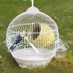 img 2 attached to 🐦 Hamiledyi Birdcage Straw Simulation Birdhouse – Natural Fiber Nest for Resting, Breeding & Hiding from Predators – Ideal for Finches & Canaries (2 Pcs)