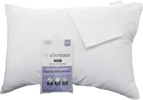 img 2 attached to 🛏️ Aller-Ease Hot Water Washable Hypoallergenic Zippered Pillow Protectors, Allergist Recommended, Dust Mite & Allergen Prevention, Standard/Queen Size, Pack of 2, White