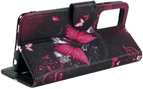 img 1 attached to Samsung Leather Kickstand Compatible Butterfly