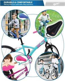 img 1 attached to 🚲 WINNINGO Gel Seat Cushion Cover for Kids Bike, Child Bicycle Seat Cover 9"x6" - Comfortable Small Saddle Pad