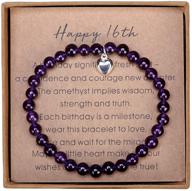 gifts amethyst bracelet sterling silver logo