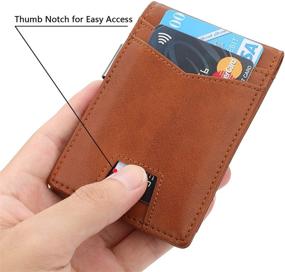 img 1 attached to 👔 Genuine Leather Minimalist Men's Accessories and Wallets with RFID Blocking Technology - Card Cases & Money Organizers