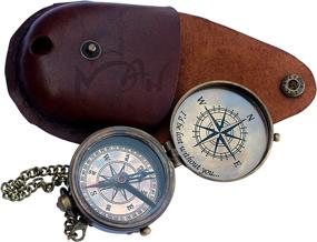 img 3 attached to 🧭 MAH- I Would be Lost Without You Compass: Unique Gifts for Couples, Lovers, Husband, Boyfriend - Ideal for Birthday, Anniversary, Valentine's Day - Romantic Gift Ideas with Leather Case C-3287