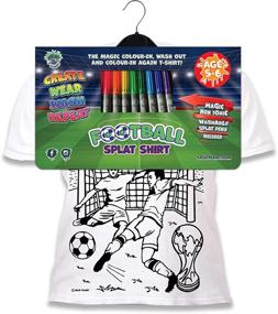 img 1 attached to Splat Planet T Shirt Non Toxic Washable Boys' Clothing for Tops, Tees & Shirts