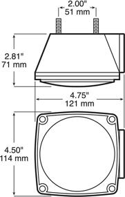 img 2 attached to 🚦 Peterson LED Stop-Turn-Tail Lights Kit for Trucks, Trailers, RVs - 440 & 440L