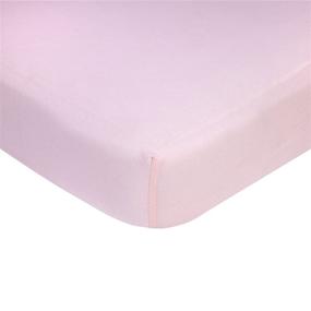 img 3 attached to Carter's Pink Cotton Knit Crib Sheet - 52x28 Inch