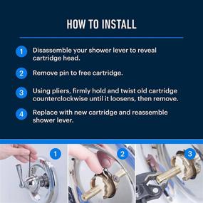 img 2 attached to 🔧 Aftermarket Replacement: 1222 Moen Cartridge for One-Handle Posi-Temp Faucets & Moen Tub Shower - Durable Brass and Plastic by Essential Values