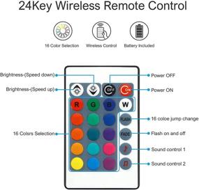 img 3 attached to 🔌 RGBZONE Smart WiFi RGB LED Controller with 24 Key RF Remote for LED Strip Light Android and iOS Mobile Phone - Works with Alexa, Google Home - Free app included