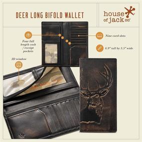 img 3 attached to Co Wallet: Hand Burnished Premium Leather Wallet for Hunters